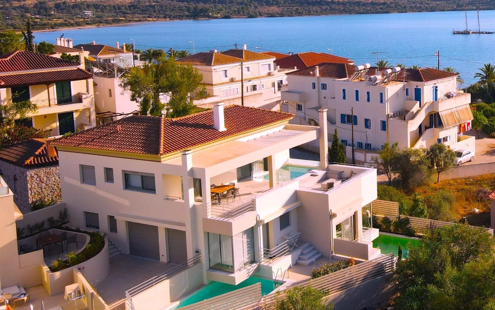 Luxury Houses With Private Pools In Porto Heli By Goutos Properties ภายนอก รูปภาพ